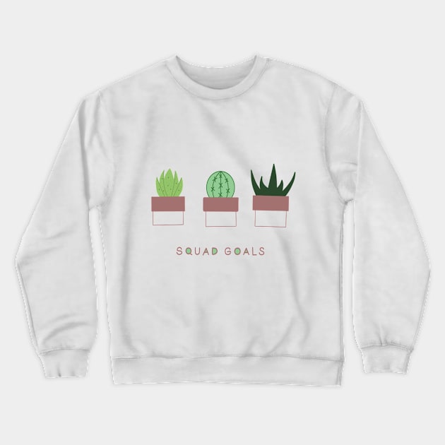 squad goals Crewneck Sweatshirt by minimalist studio